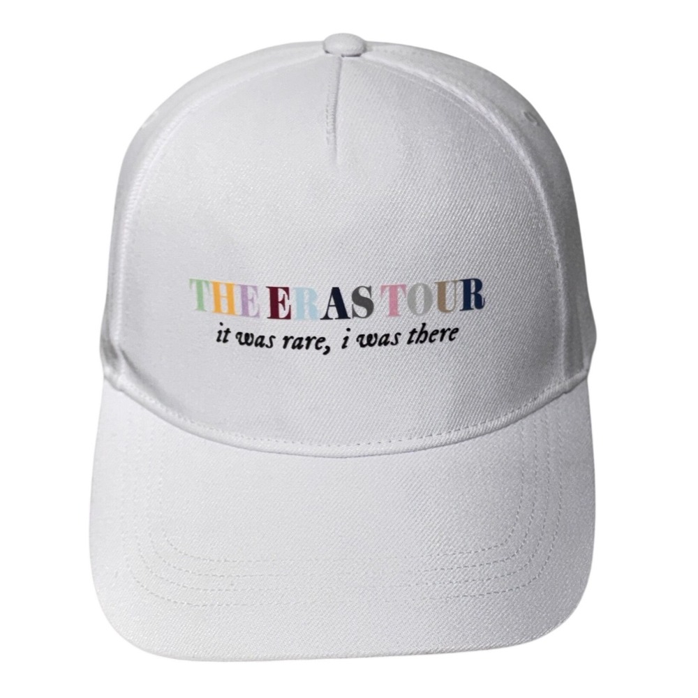 Taylor Swift Eras Tour Snapback Hat White Rare I Was There Cap